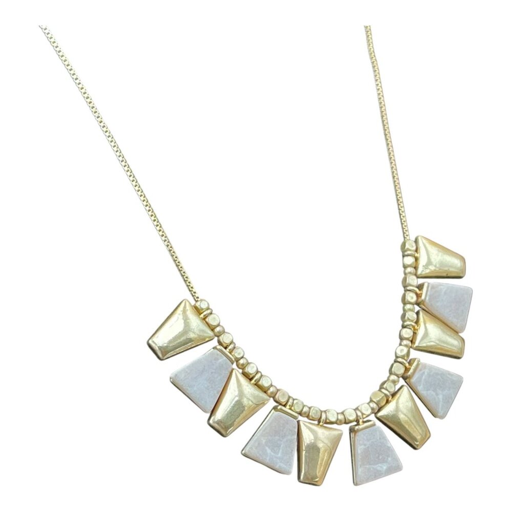 Universal Thread Semi-Precious Geometric Stone Statement Necklace